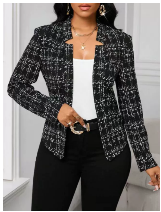 Ellie™ - Chic Rutigt Blazer