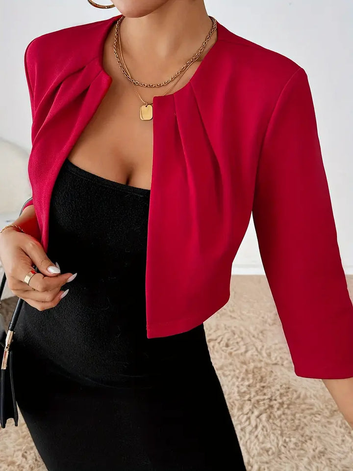Madison™ - Stilig Plisserad Krage Blazer