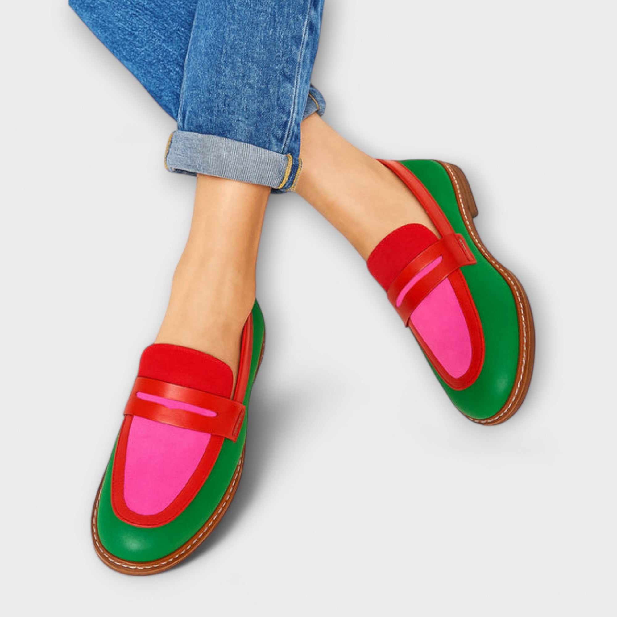 Nyla – Färgglada Loafers i Casual-Stil