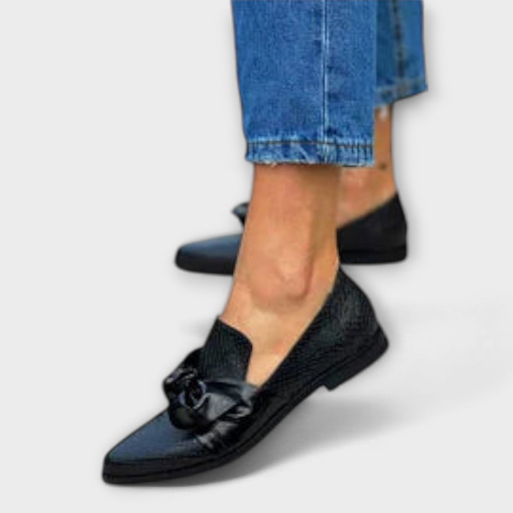 Zinnia | Eleganta loafers med sløjfedetalj