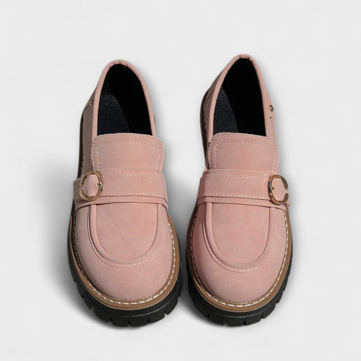 Lora – Avslappnade Loafers med Rund Tå