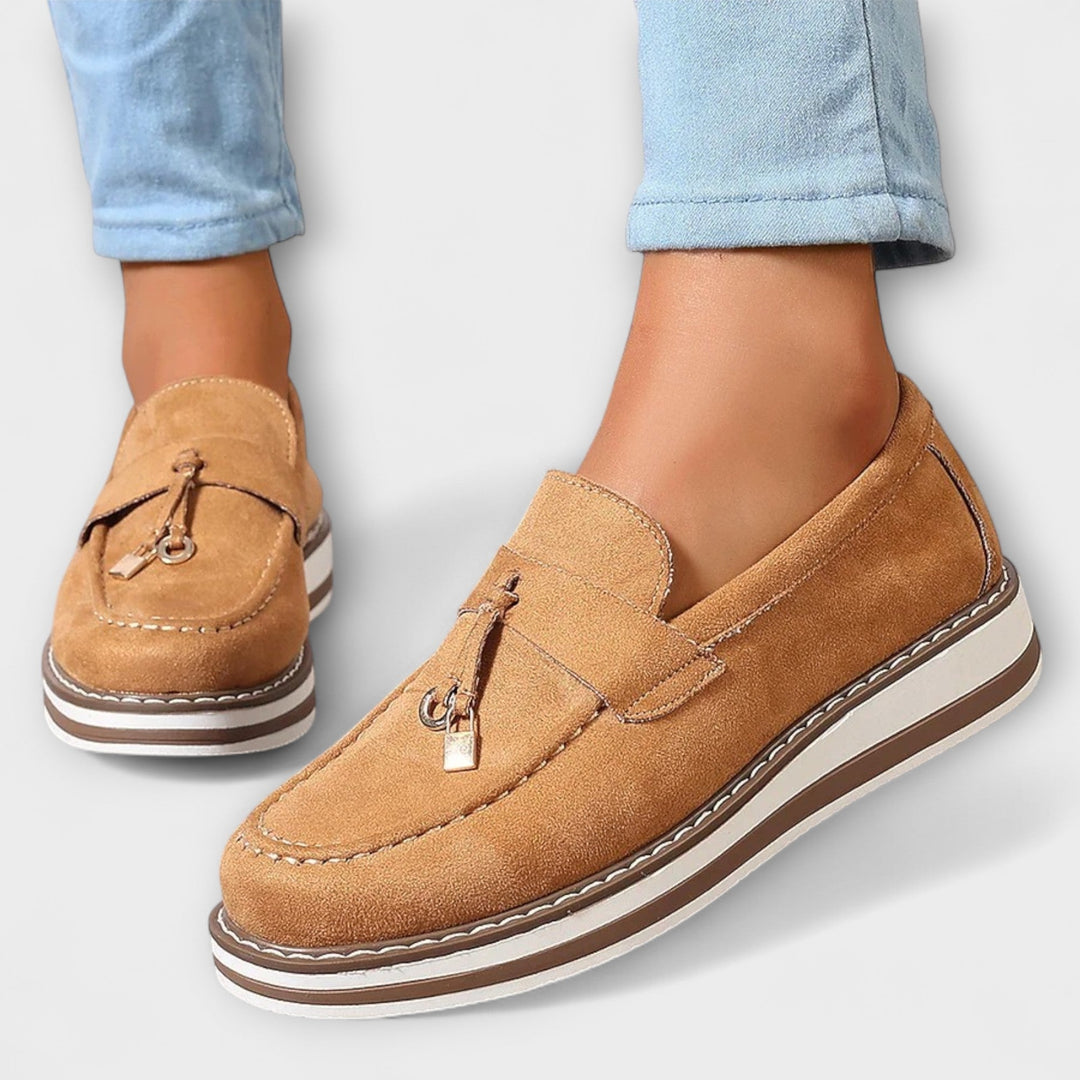 Halo | Loafers med platåsåle och dekorativ dusk