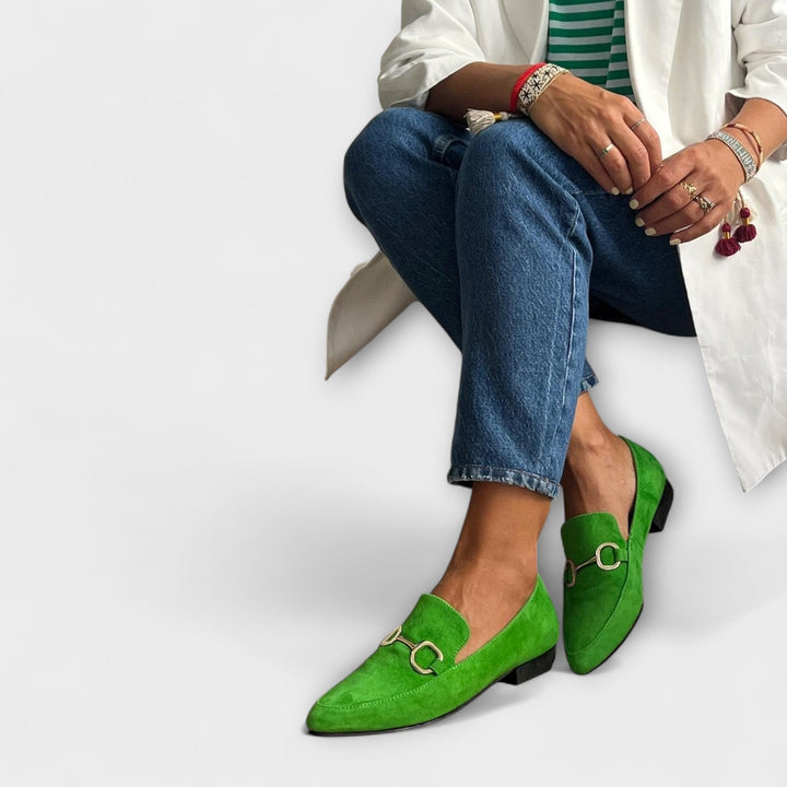 Kaia – Spetsiga insteg ballerina skor