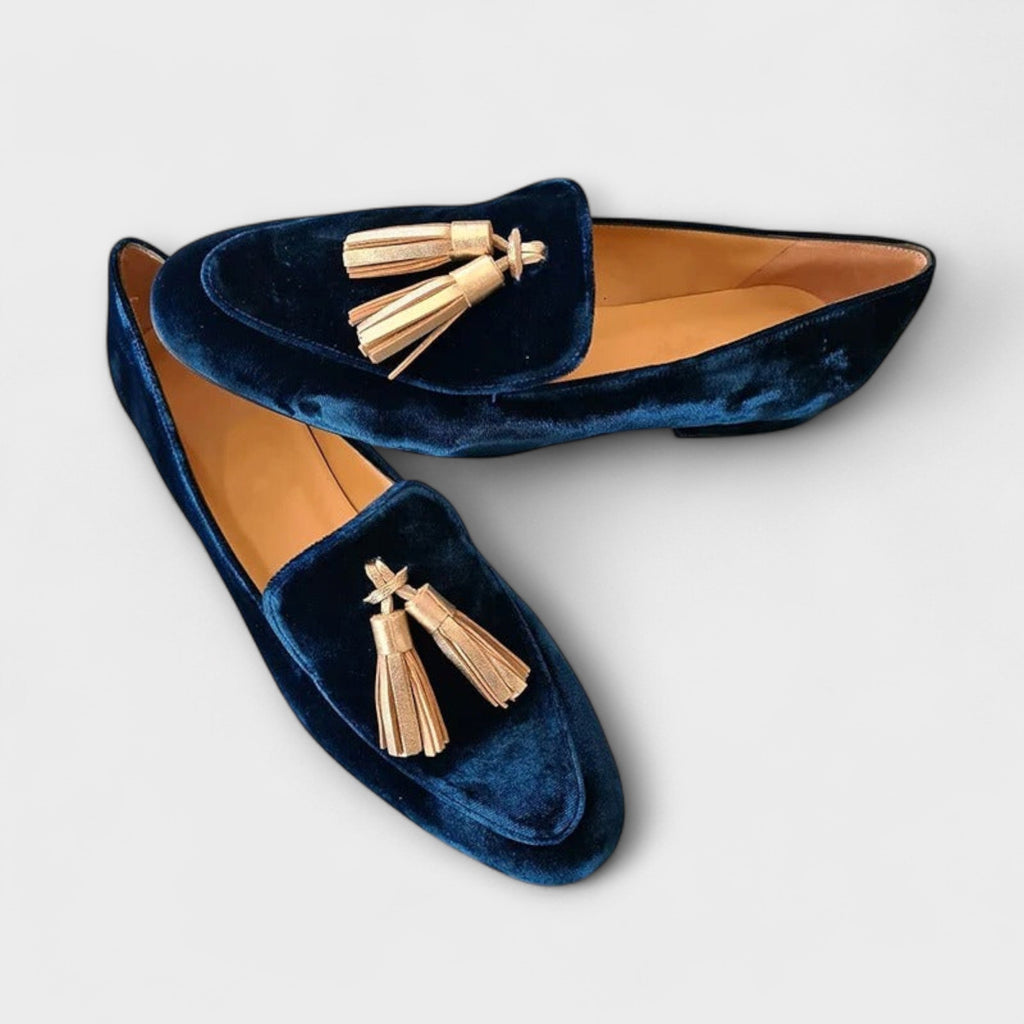 Quinnlyn – Vintage-inspirerade Loafers med Fransar