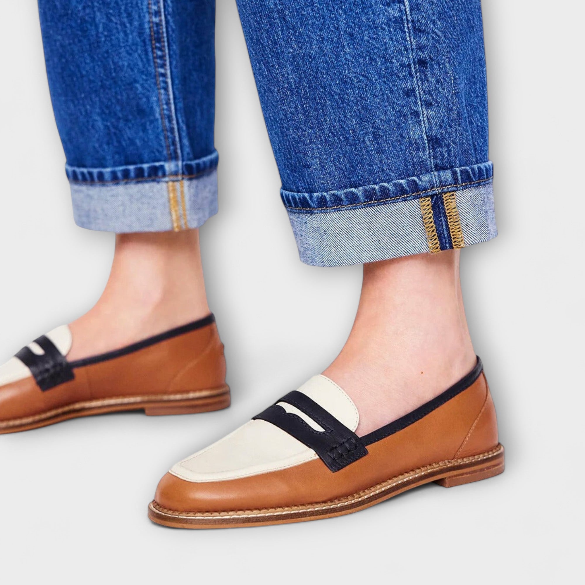 Ella | Klassiska loafers med tredelat design