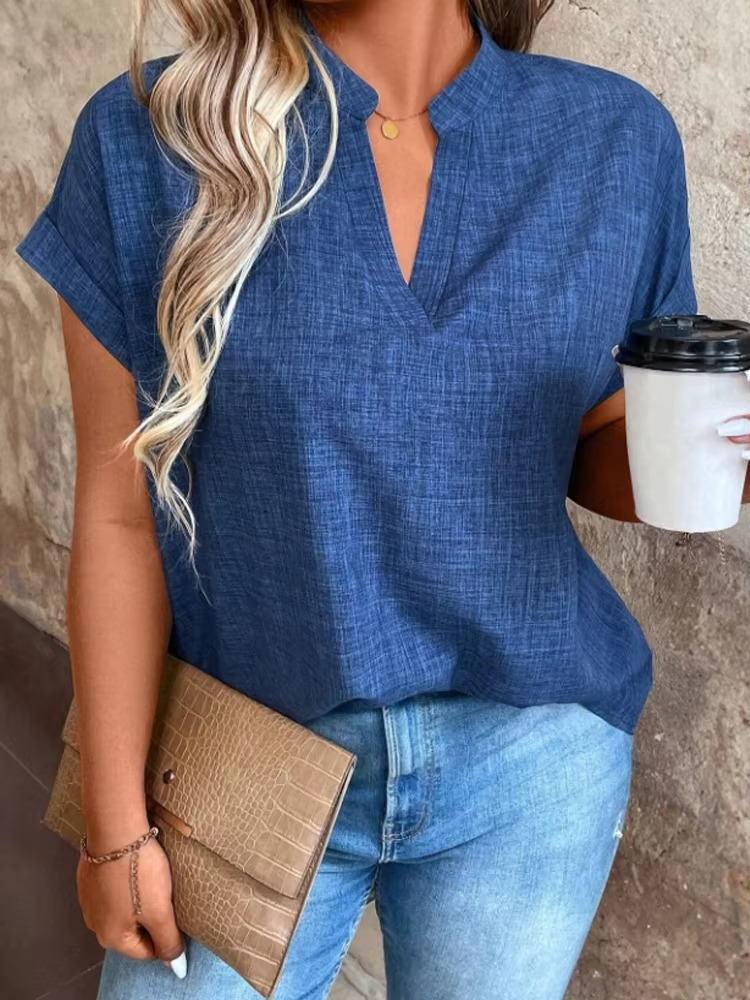 LANA™ | Elinor – Topp med mjukt fall och avslappnad v-ringning