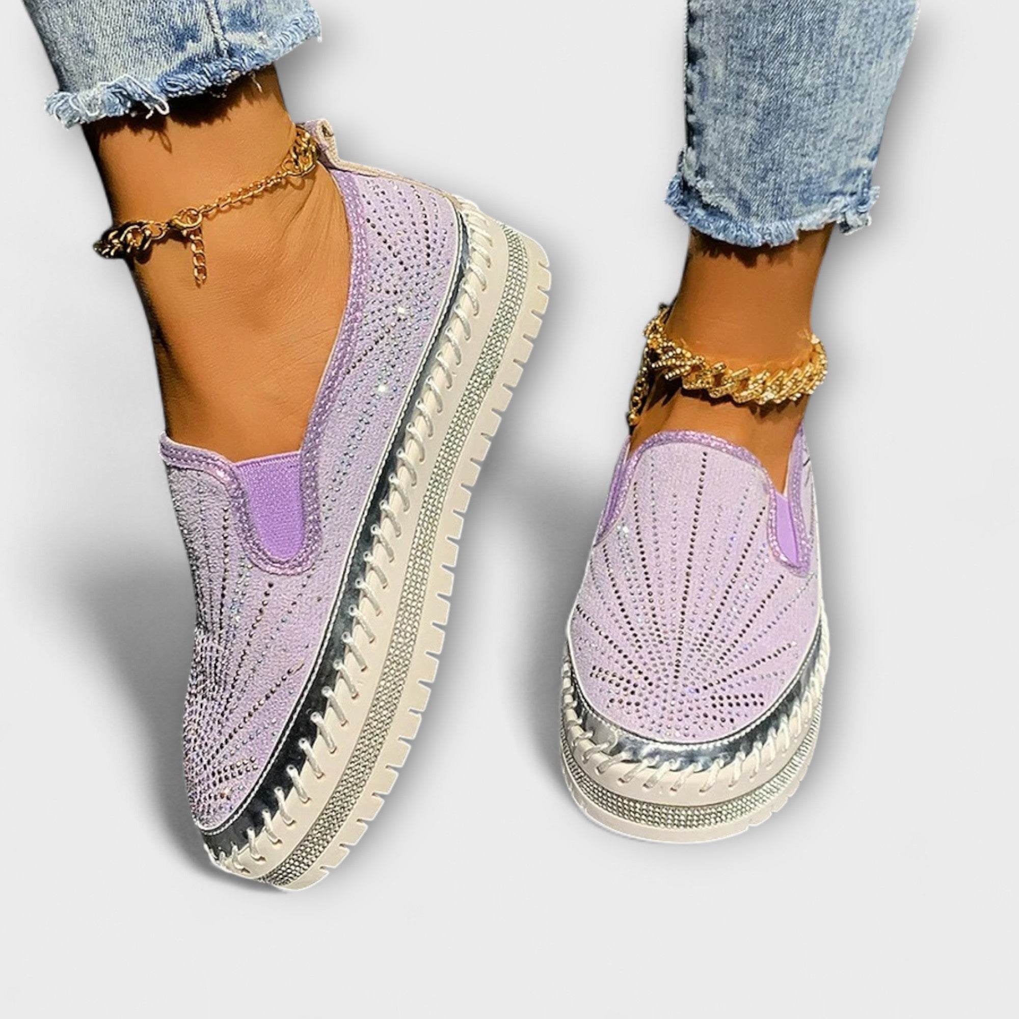 Sable | Slip-on med glittrande sten detaljer