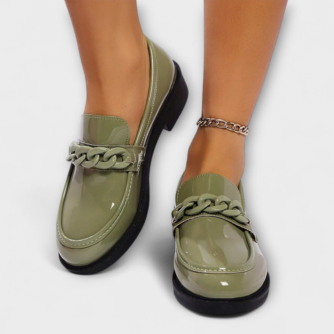 Lumi | Loafers med kedjespänne