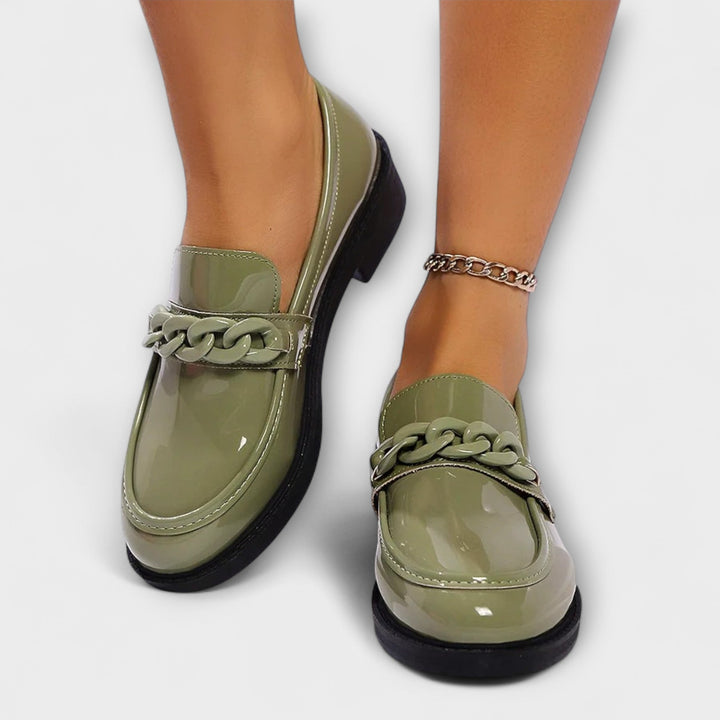 Lumi | Loafers med kedjespänne