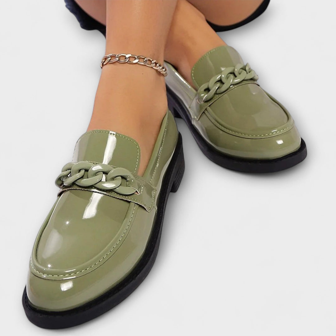 Lumi | Loafers med kedjespänne