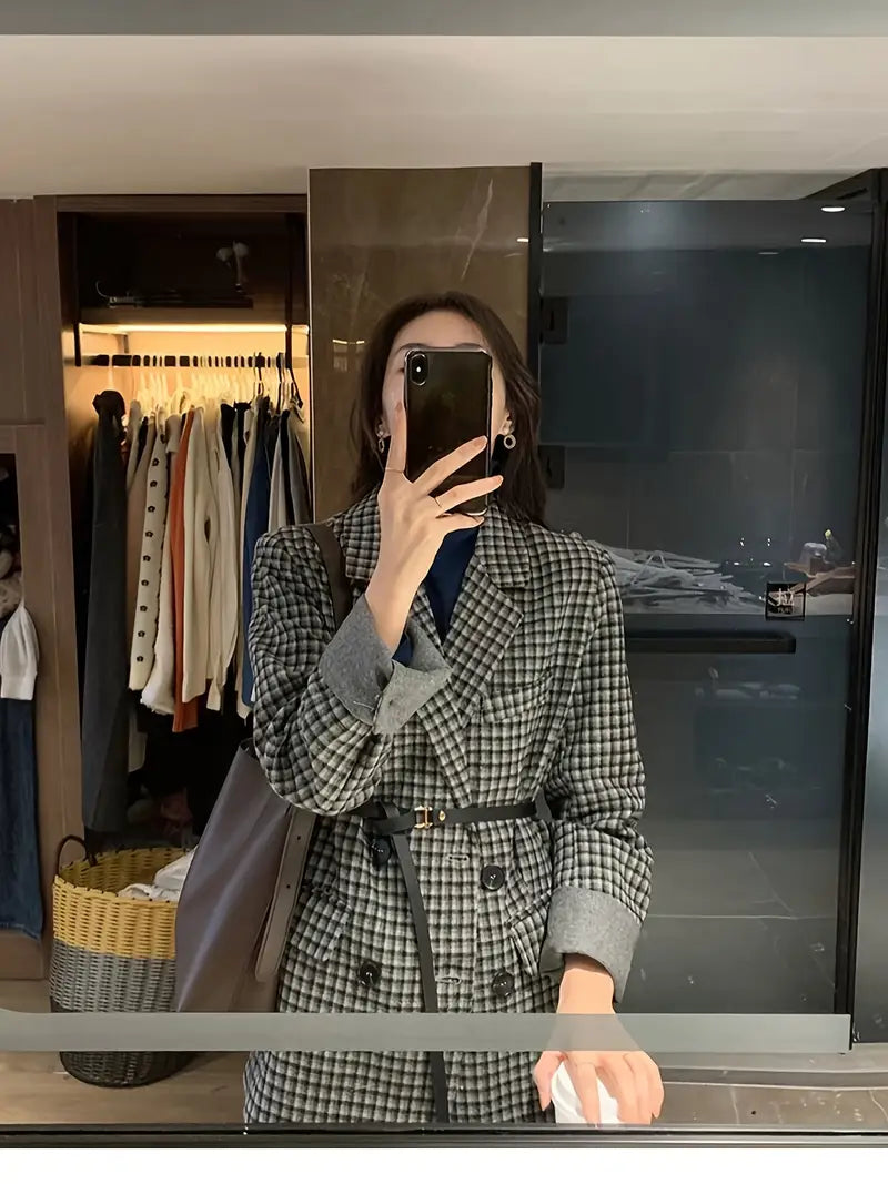 Lily™ - Stilig Rutig Blazer