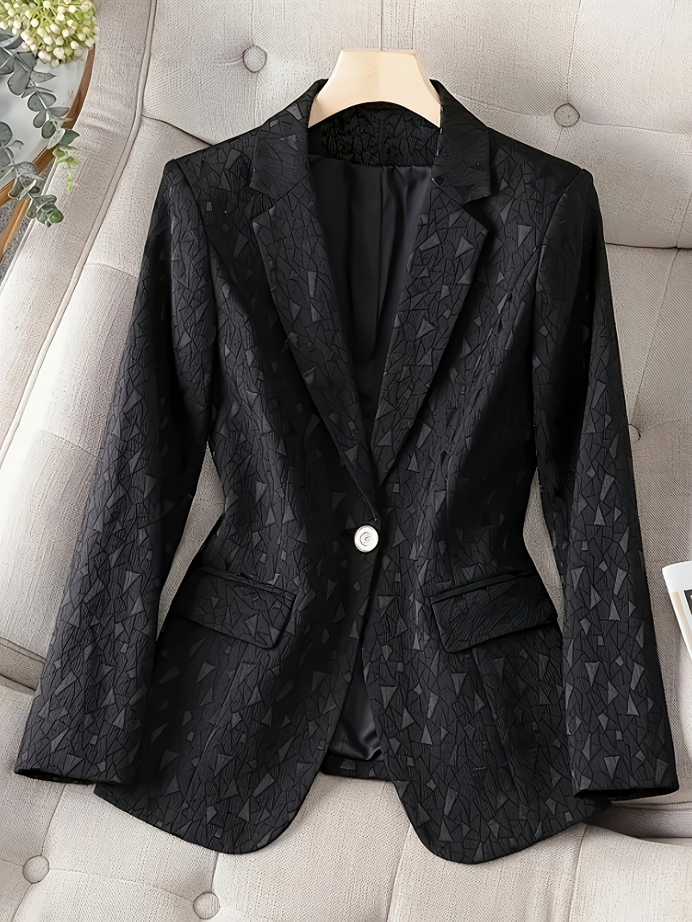Lina™ - Elegant Enknäppt Blazer