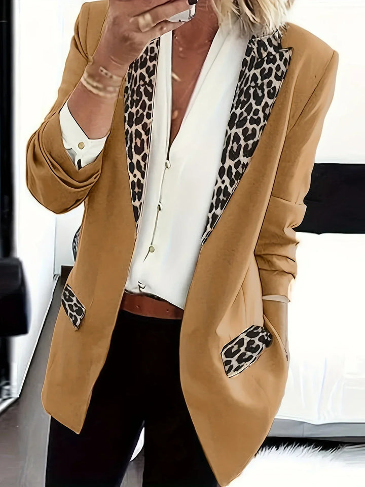 Peyton™ - Elegant Leopardmönstrad Kragejacka