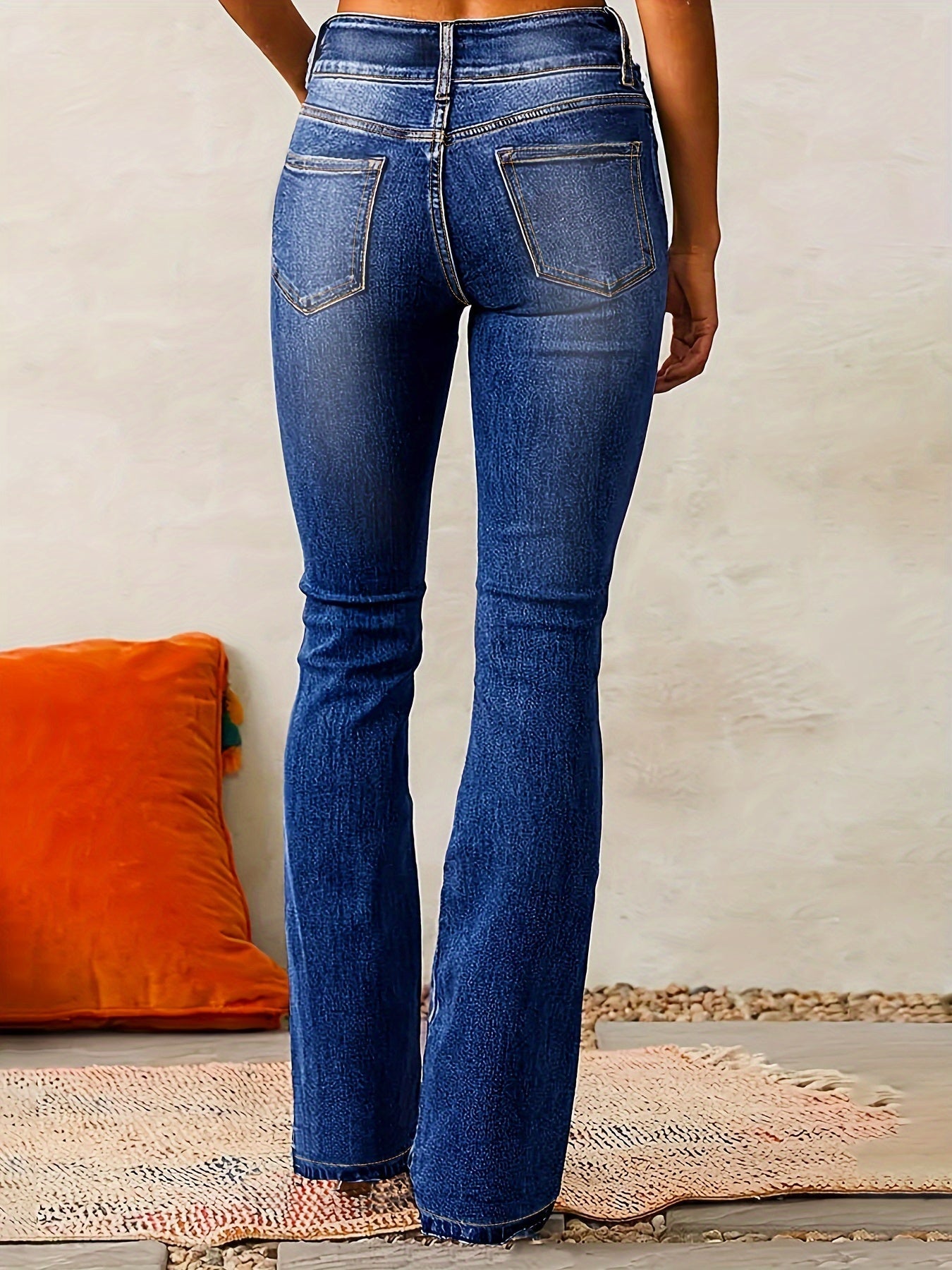 Aya | Högmidjade flare jeans