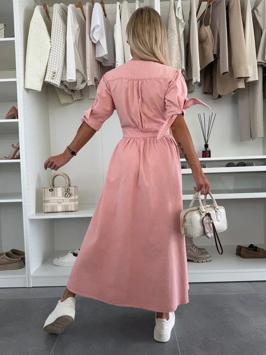 Ella™  | Strålande denimklänning