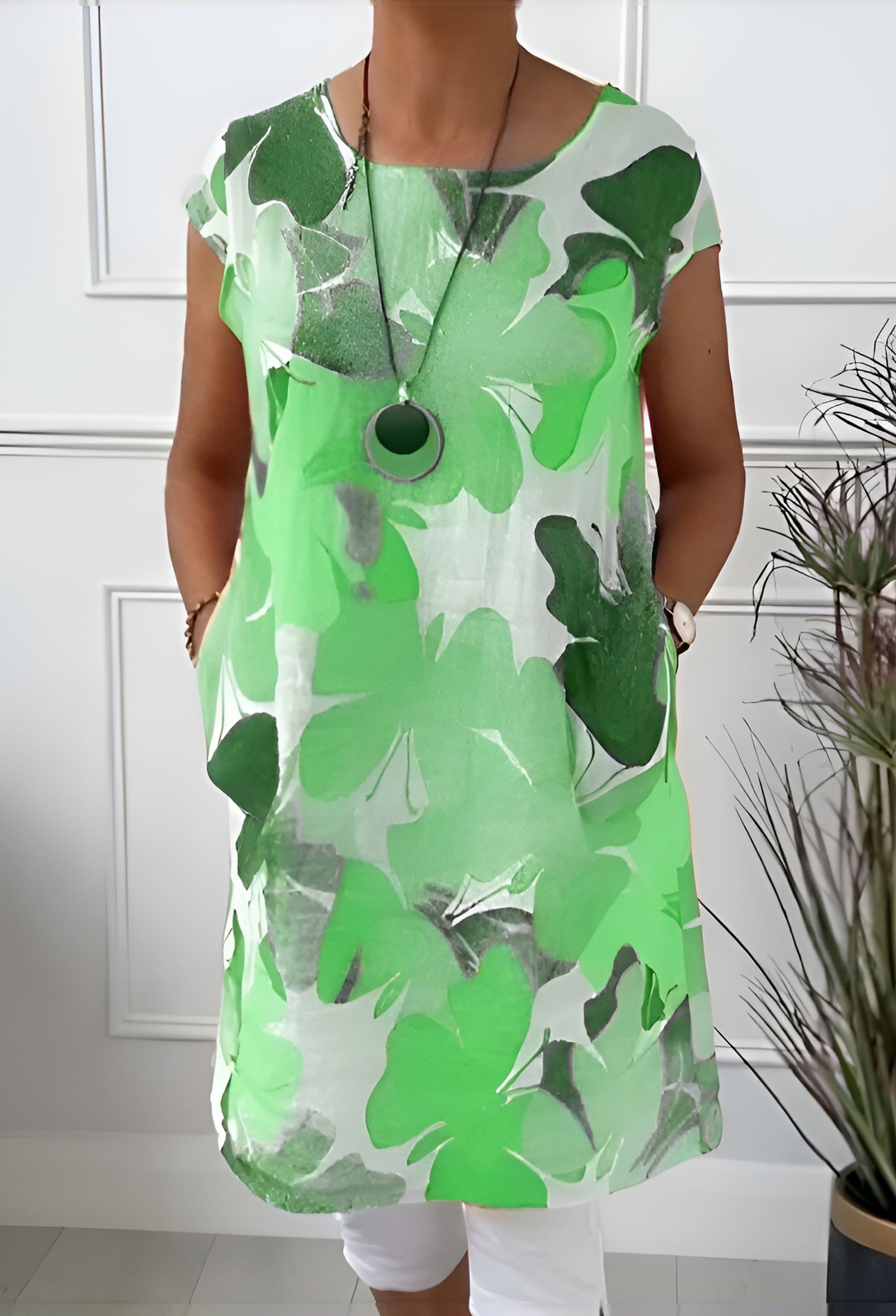 Sigrid™ | Lätt klänning med fjärilstryck