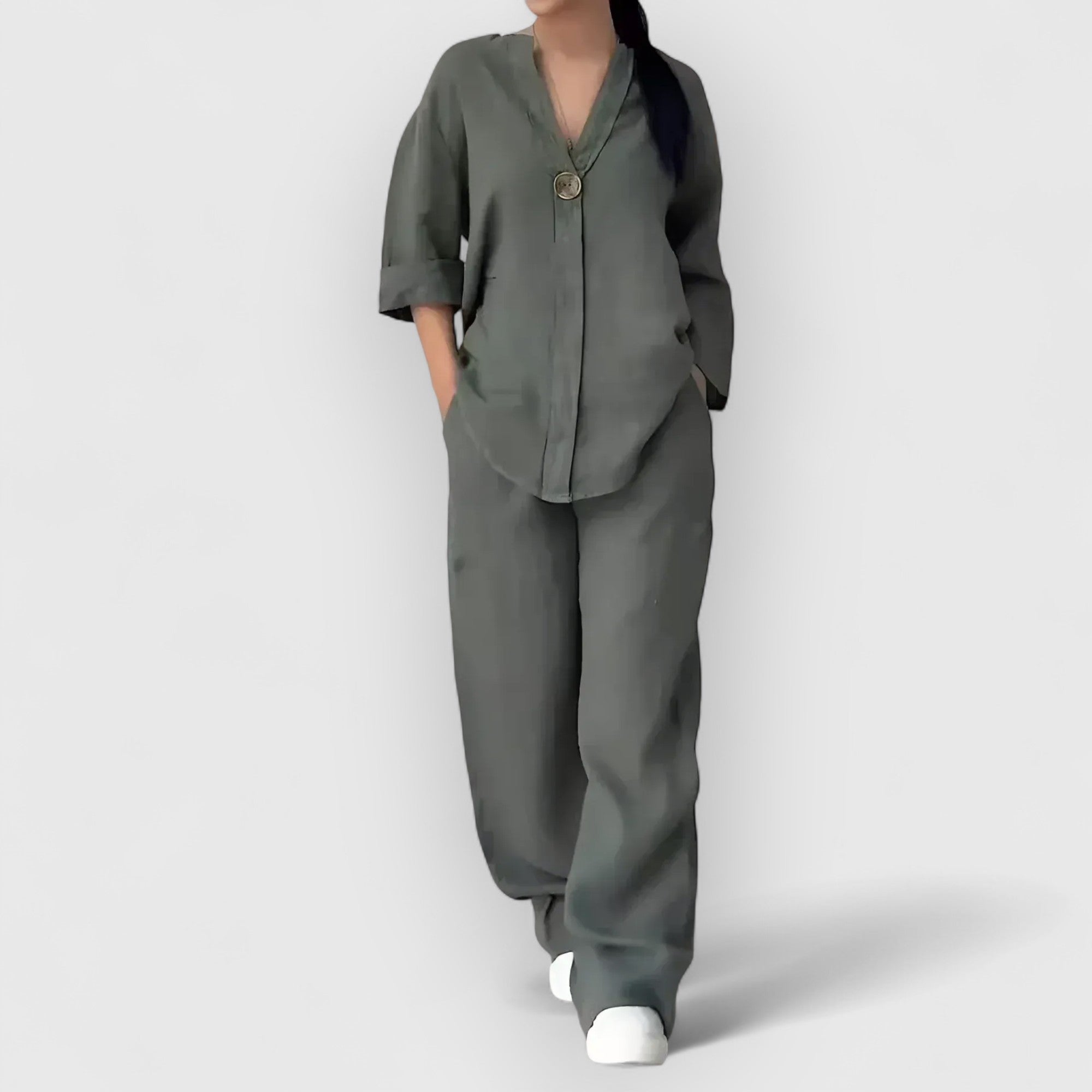 LANA™ | Margherita – Tvådelat linneset i avslappnad, elegant stil