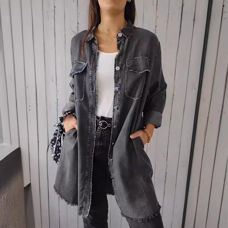 Mia™ - Trendig Oversized Denim Blazer