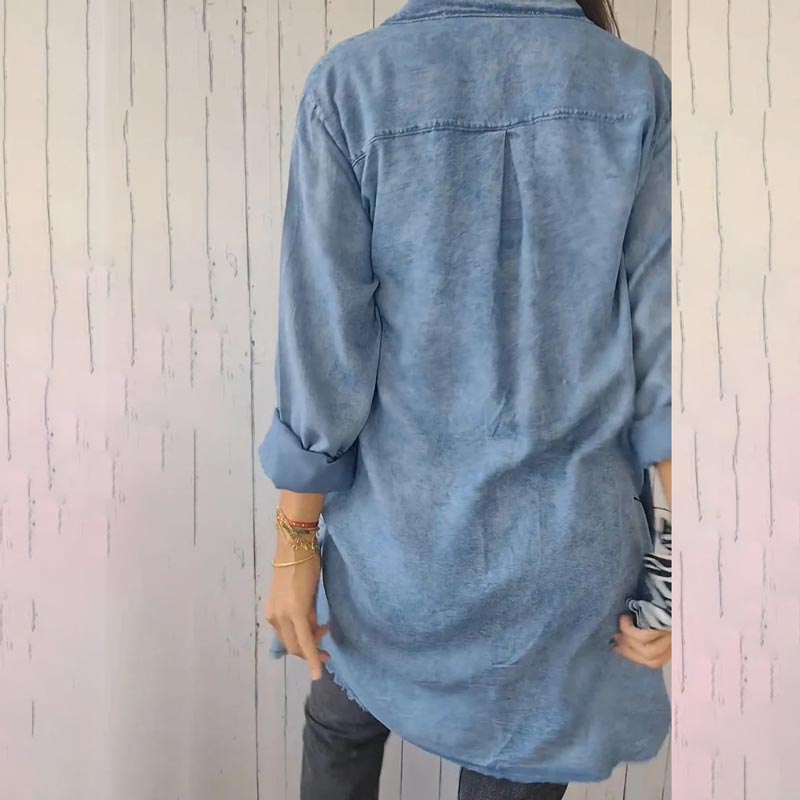 Mia™ - Trendig Oversized Denim Blazer