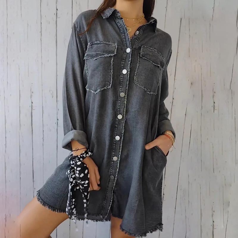 Mia™ - Trendig Oversized Denim Blazer
