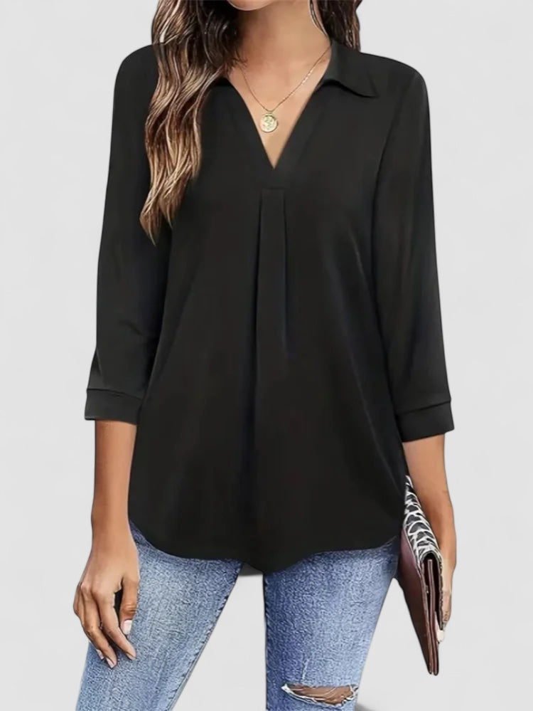 LANA™ | Linnea – Elegant vardagstopp med V-ringning